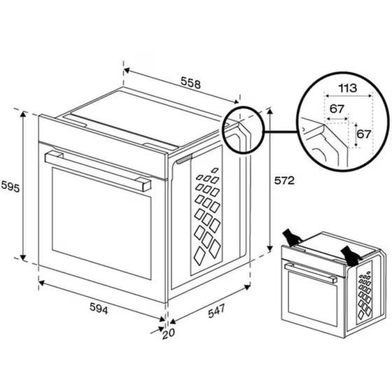 BEKO BBIM12300XDSE & HIC64400 E 72 Lt Εντοιχιζόμενο Σετ Φούρνος και Εστία image 9