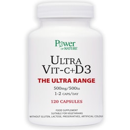 Power Health Power Of Nature The Ultra Range Ultra Vit-C 500mg + D3 500IU - 120 κάψουλες