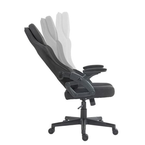 Gaming Καρέκλα Deltaco Gaming DC130 Υφασμάτινη Μαύρη image 6