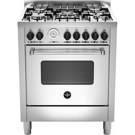 LA GERMANIA AMN765EXT(GN) 56 Lt Inox Κουζίνα Μεικτή Φυσικού Αερίου