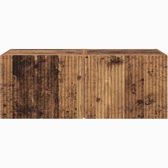 Έπιπλο Τηλεόρασης VidaXL Επιτοίχιο 2 τμχ 39 x 31 x 29,5 cm - Παλαιωμένο Ξύλο image 5
