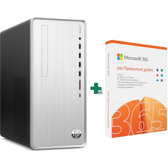 Desktop HP Pavilion TP01-2014nv (Ryzen 7-5700G/8GB/512GB SSD/GeForce GTX 1650/Win11Home) + Microsoft 365 Personal GR image 0