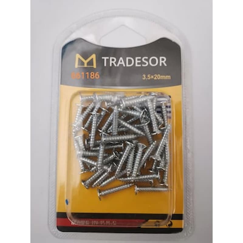 TRADESOR Σετ - Βίδες - 3.5x20mm