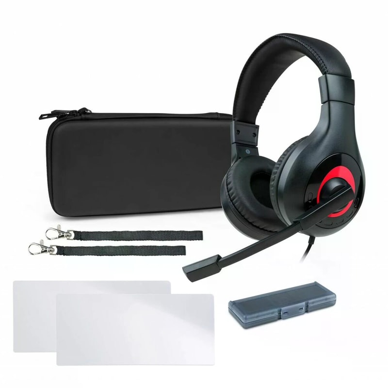 BIG BEN Bigben Essential Pack for Nintendo Switch Gaming Ενσύρματα Ακουστικά 3.5 mm Μαύρα