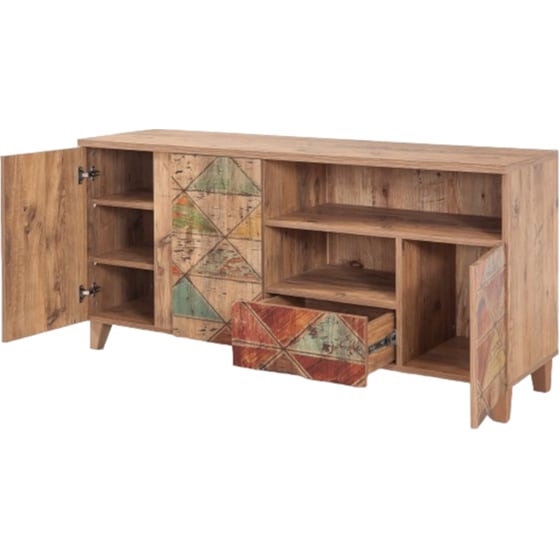 Έπιπλο Τηλεόρασης 24Mall Mare Atlantic Pine από Μοριοσανίδα 160x45x65 cm - Πολύχρωμο image 3