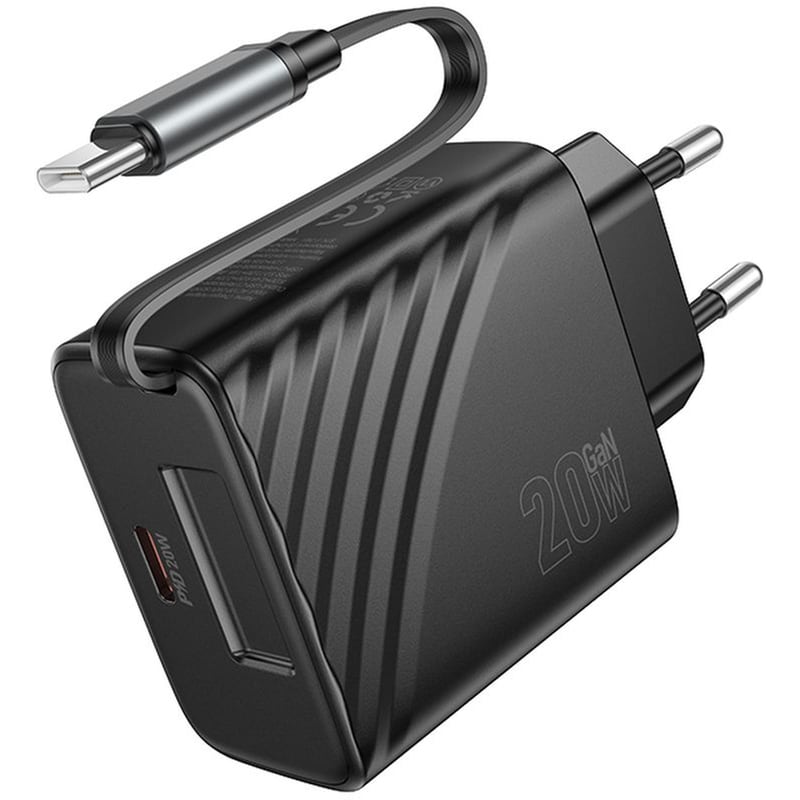 Φορτιστής Πρίζας Hoco N57 USB-C 20W - Black