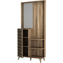 Έπιπλο Εισόδου 24Mall Trieste από Μοριοσανίδα 89x35x192 cm - Καρυδί