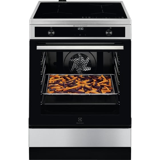 ELECTROLUX LKI66021AX SteamBake 73 Lt Inox Επαγωγική Ηλεκτρική Κουζίνα image 0