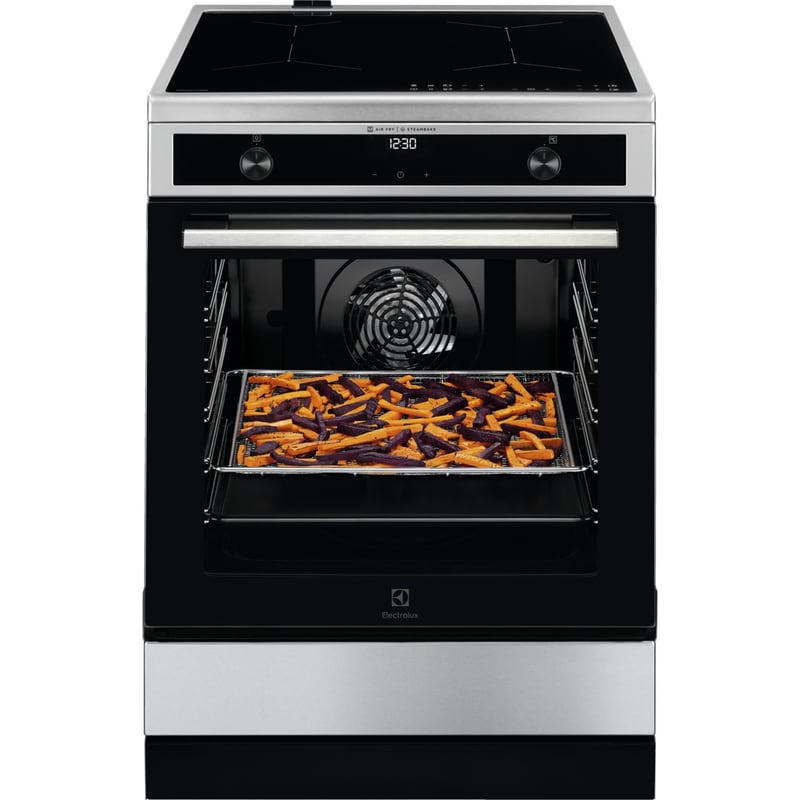 ELECTROLUX ELECTROLUX LKI66021AX SteamBake 73 Lt Inox Επαγωγική Ηλεκτρική Κουζίνα