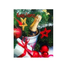 Χριστουγεννιάτικη Κάρτα Gifts And Figures Σαμπάνια