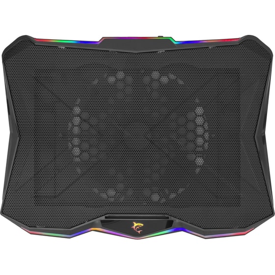 Βάση Laptop White Shark Glacier GCP-03 RGB 17.3" - Μαύρο image 2