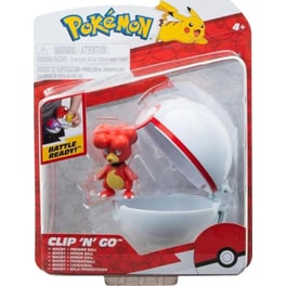 Φιγούρα Jazwares Pokemon Clip 'n' Go - Premier Ball With Magby (5cm)