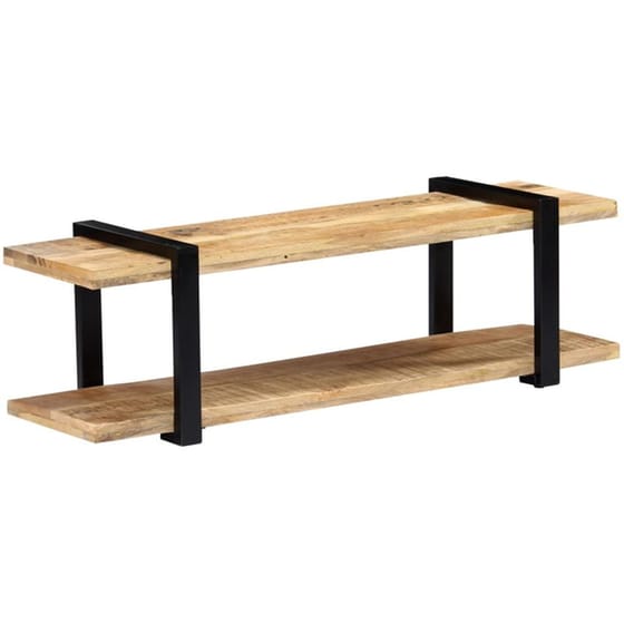 Έπιπλο Τηλεόρασης VidaXL από Ξύλο 130x40x40cm - Kαφέ/Μαύρο image 5