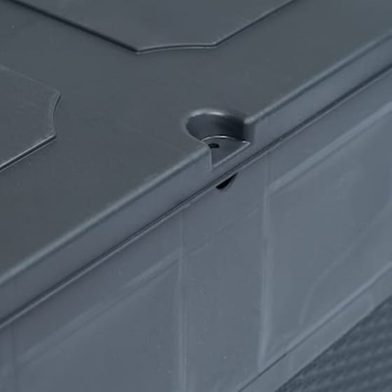 Μπαούλο Αποθήκευσης Κήπου VidaXL από Πλαστικό 119x46x60 cm - Ανθρακί image 5