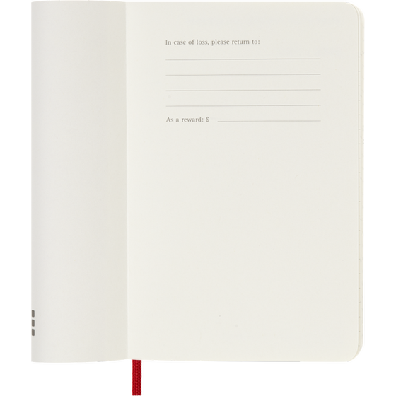 Ημερολόγιο Εβδομαδιαίο 2027 Moleskine 12M Pocket Soft Cover Κόκκινο image 2