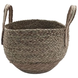 Καλάθι Αποθήκευσης Mod Ψάθινο 33x24 cm - Καφέ