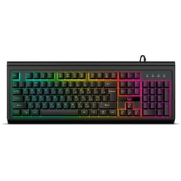Sven KB-G8400 Gaming Μεμβράνης Ενσύρματο Πληκτρολόγιο RGB Μαύρο (US)
