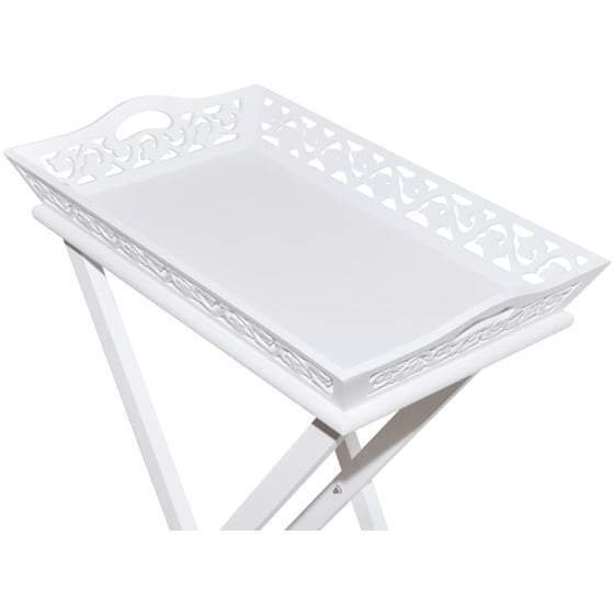 Τραπεζάκι Σαλονιού Vidaxl από MDF 57x37x11cm - Λευκό image 5