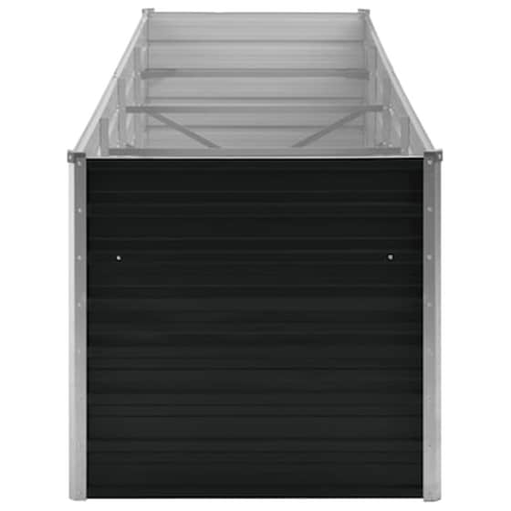 Vidaxl Ζαρντινιέρα Υπερυψωμένη Ανθρακί 320x80x77 Εκ. Γαλβαν. Χάλυβας image 5