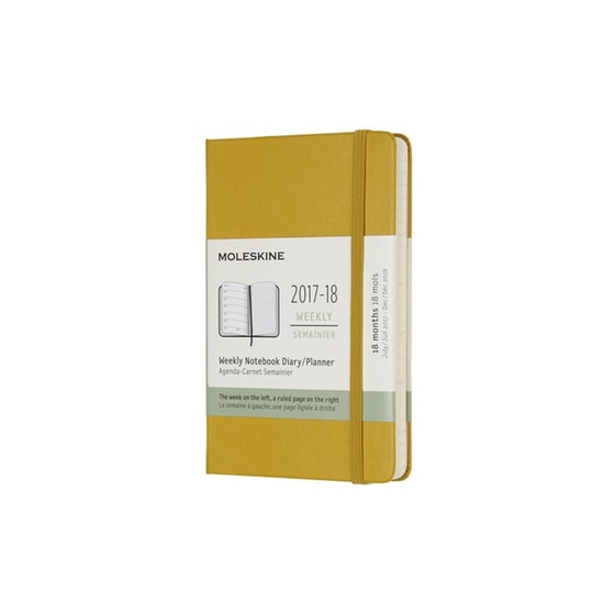 Ημερολόγιο Moleskine 2018 Εβδομαδιαίο 18μηνο Maple Ριγέ Pocket image 0