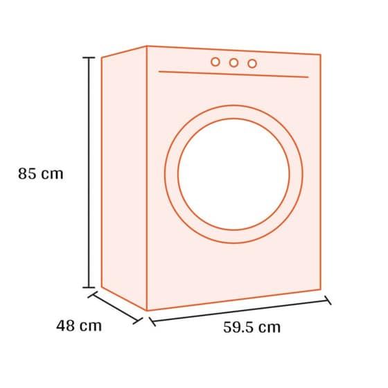 OMNYS WNM-8WHT25GD 8 kg 1.200 Στροφές Λευκό Πλυντήριο Ρούχων image 1