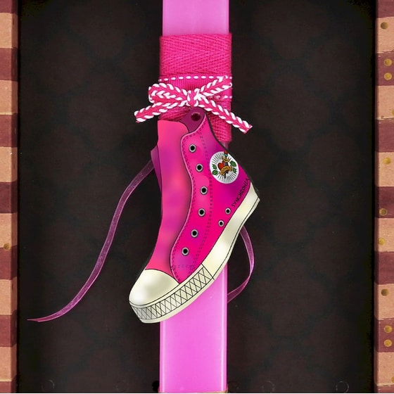 Λαμπάδα Synchronia - Sneaker Ροζ image 2