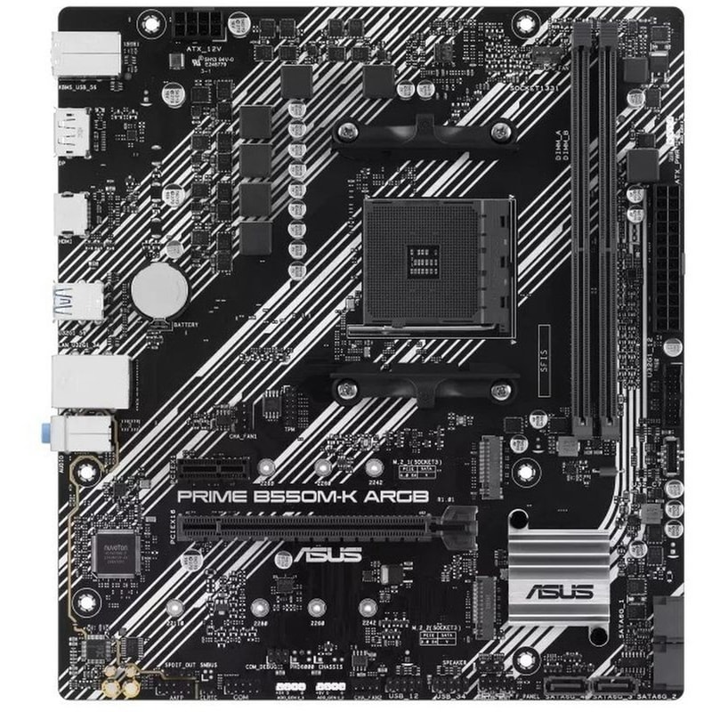 Μητρική Asus Prime B550M-K ARGB Socket AM4, DDR4