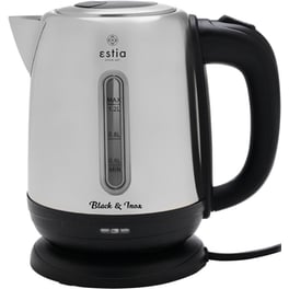 Βραστήρας ESTIA Home Art 06-17248 1630 W 1.2 L Black & Inox