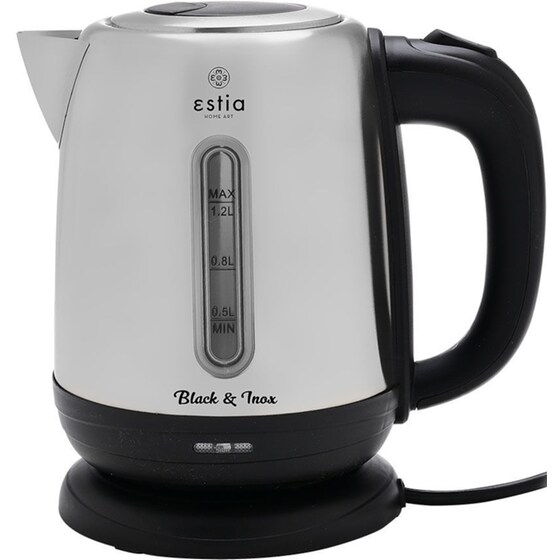 Βραστήρας ESTIA Home Art 06-17248 1630 W 1.2 L Black & Inox image 0