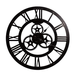 Αναλογικό Ρολόι Home Deco Factory Τοίχου 70 cm - Μαύρο