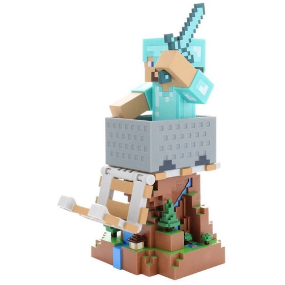 Φιγούρα Βάσης Στήριξης Cable Guys - Minecraft Steve In Diamo Holder (CGCRMC400756) image 3