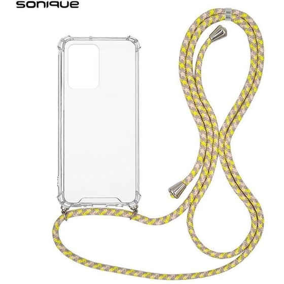 Θήκη Xiaomi Redmi Note 10 5G - Sonique Armor Clear Με Κορδόνι - Μπορντό image 0