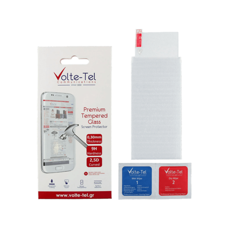VOLTE-TEL Προστατευτικό οθόνης Samsung Galaxy A50/Galaxy A50S - Volte-tel Tempered Glass 9H 0.3mm 2.5D Full Glue