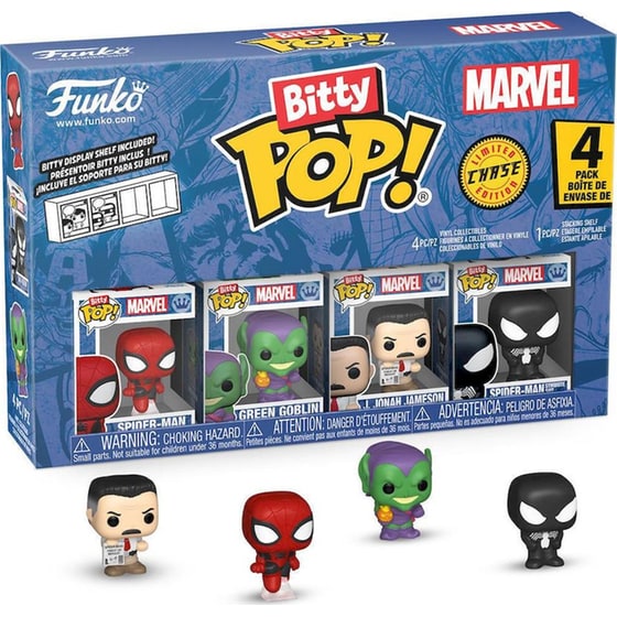 Funko Bitty Pop! Marvel: Spider-Man Chase 4-Pack image 0