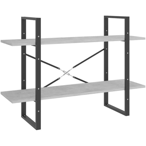 Βιβλιοθήκη VidaXL από Ξύλο 100x30x175 cm - Γκρι image 3