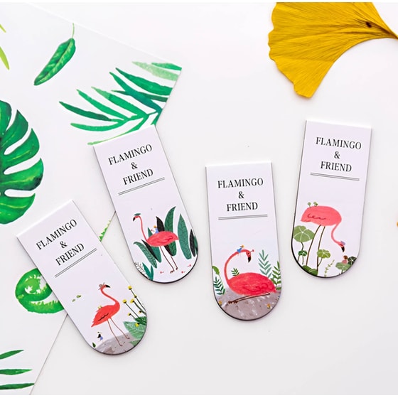 Μαγνητικοί Σελιδοδείκτες Mustard Φλαμίνγκο (4 Τεμάχια) image 1