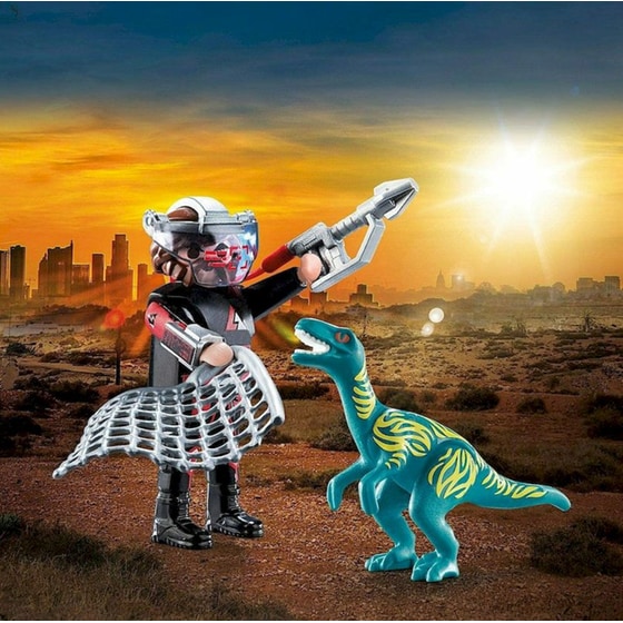 PLAYMOBIL® Dino Rise Duo Pack Βελοσιράπτορας και Κυνηγός Δεινοσαύρων (70693) image 3