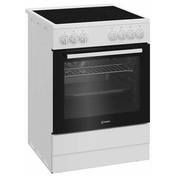 INDESIT I6V5PMW 66 Lt Λευκό Ηλεκτρική Κουζίνα Κεραμική image 2