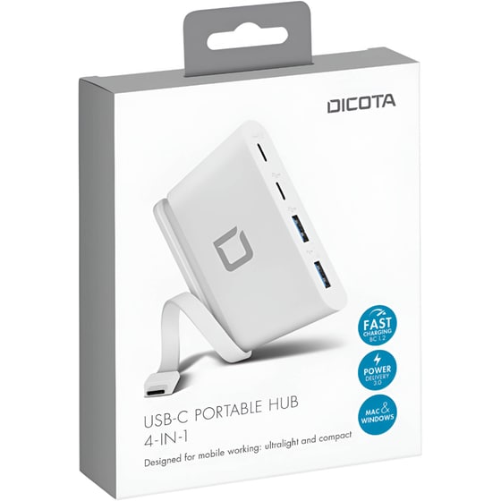 Dicota D31731 USB Hub 4-Port USB 3.0 συμβατό με USB-C image 4