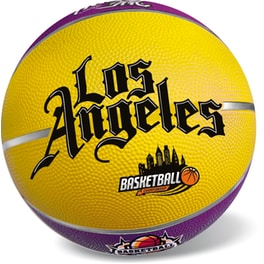Μπάλα Basket Tiger Star Los Angeles Purple Yellow 37/360 Size 7