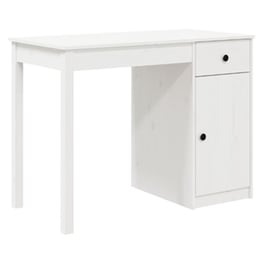 Γραφείο VidaXL από Μασίφ Ξύλο Πεύκου 100x50x75 cm - Λευκό
