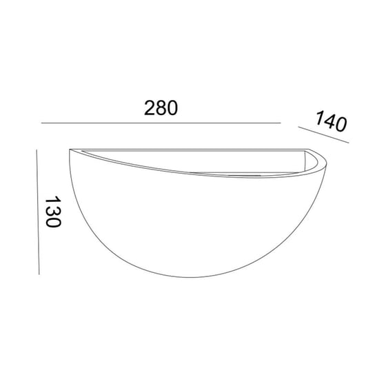 Απλίκα Τοίχου Aca Herlo G85211w Γύψινη 28x14x13 cm - Λευκή image 1