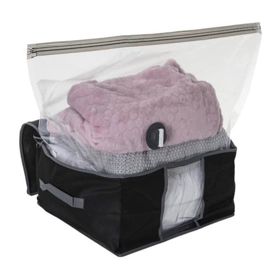 Θήκη Φύλαξης με Σακούλα Κενού Αέρα Spitishop 733250 40x40x25 cm - Μαύρη image 2