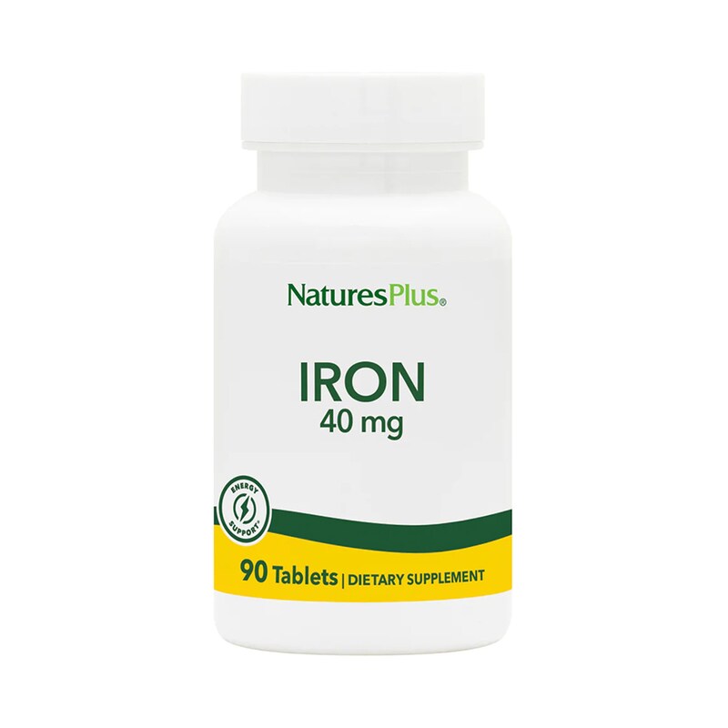 Μέταλλα Natures Plus Iron 40mg - 90 ταμπλέτες