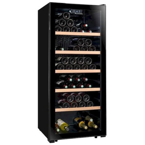 LA SOMMELIERE LS117BLACK για 121 Μπουκάλια Μαύρο Συντηρητής Κρασιών image 2