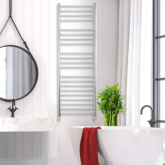 THERMO BELLAVIA BEL15050-110 Πετσετοκρεμάστρα Μπάνιου Ασημί image 2