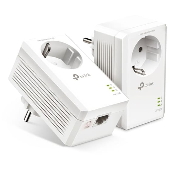 TP-LINK TL-PA7017P AV1000 Powerline Διπλό Kit Ενσύρματη Σύνδεση Passthrough έως 1000Mbps με 1 Θύρα Ethernet image 0