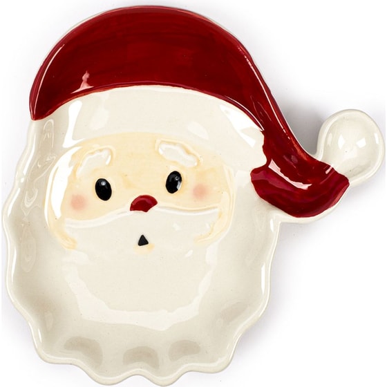 Tri-Coastal Design Δίσκος Κεραμικός Santa Xmas image 0