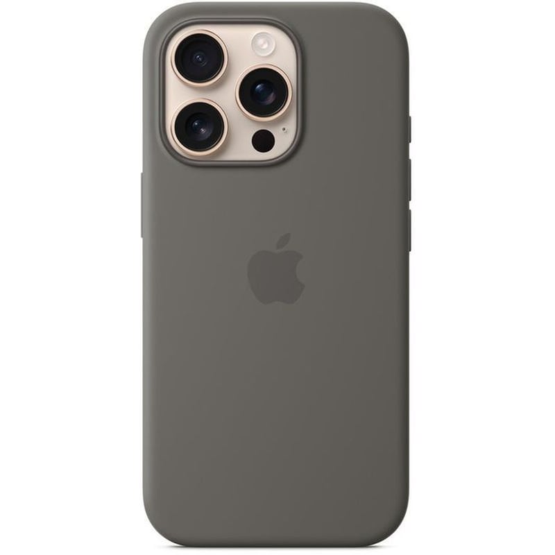 APPLE Θήκη Apple iPhone 16 Pro - Silicone Case with MagSafe - Stone Gray