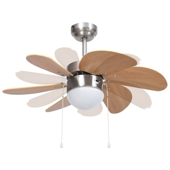 vidaXL 39W 76cm με Φως Ανεμιστήρας Οροφής image 4